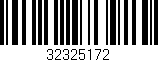 Código de barras (EAN, GTIN, SKU, ISBN): '32325172'