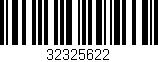 Código de barras (EAN, GTIN, SKU, ISBN): '32325622'