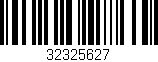 Código de barras (EAN, GTIN, SKU, ISBN): '32325627'