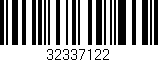 Código de barras (EAN, GTIN, SKU, ISBN): '32337122'
