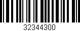 Código de barras (EAN, GTIN, SKU, ISBN): '32344300'