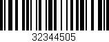 Código de barras (EAN, GTIN, SKU, ISBN): '32344505'