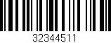 Código de barras (EAN, GTIN, SKU, ISBN): '32344511'