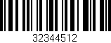 Código de barras (EAN, GTIN, SKU, ISBN): '32344512'