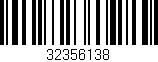 Código de barras (EAN, GTIN, SKU, ISBN): '32356138'
