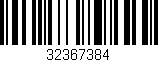 Código de barras (EAN, GTIN, SKU, ISBN): '32367384'