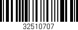 Código de barras (EAN, GTIN, SKU, ISBN): '32510707'