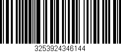 Código de barras (EAN, GTIN, SKU, ISBN): '3253924346144'