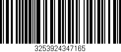 Código de barras (EAN, GTIN, SKU, ISBN): '3253924347165'