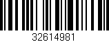 Código de barras (EAN, GTIN, SKU, ISBN): '32614981'