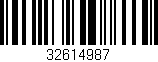 Código de barras (EAN, GTIN, SKU, ISBN): '32614987'