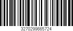 Código de barras (EAN, GTIN, SKU, ISBN): '3270299665724'