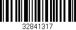 Código de barras (EAN, GTIN, SKU, ISBN): '32841317'