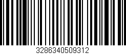 Código de barras (EAN, GTIN, SKU, ISBN): '3286340509312'