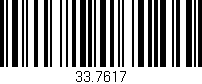 Código de barras (EAN, GTIN, SKU, ISBN): '33.7617'
