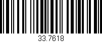 Código de barras (EAN, GTIN, SKU, ISBN): '33.7618'