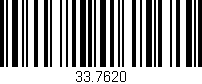 Código de barras (EAN, GTIN, SKU, ISBN): '33.7620'