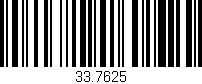 Código de barras (EAN, GTIN, SKU, ISBN): '33.7625'