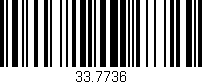 Código de barras (EAN, GTIN, SKU, ISBN): '33.7736'