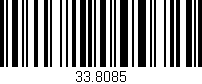 Código de barras (EAN, GTIN, SKU, ISBN): '33.8085'