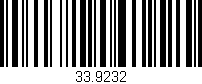 Código de barras (EAN, GTIN, SKU, ISBN): '33.9232'