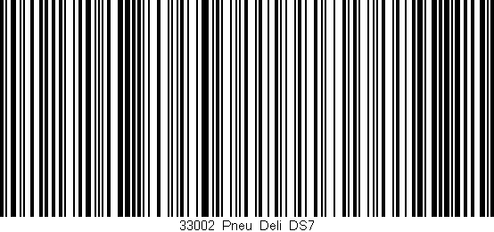 Código de barras (EAN, GTIN, SKU, ISBN): '33002_Pneu_Deli_DS7'