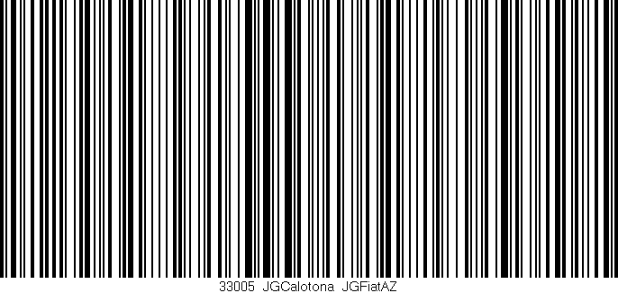 Código de barras (EAN, GTIN, SKU, ISBN): '33005_JGCalotona_JGFiatAZ'