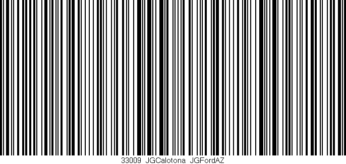 Código de barras (EAN, GTIN, SKU, ISBN): '33009_JGCalotona_JGFordAZ'