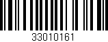 Código de barras (EAN, GTIN, SKU, ISBN): '33010161'
