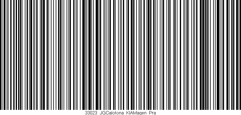 Código de barras (EAN, GTIN, SKU, ISBN): '33023_JGCalotona_KIAMagen_Pra'