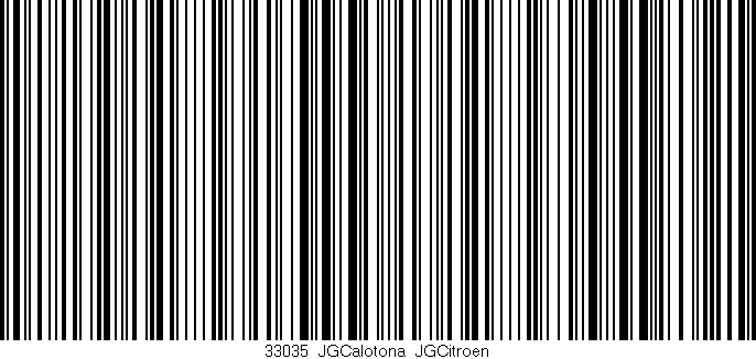 Código de barras (EAN, GTIN, SKU, ISBN): '33035_JGCalotona_JGCitroen'