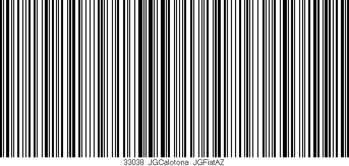 Código de barras (EAN, GTIN, SKU, ISBN): '33038_JGCalotona_JGFiatAZ'