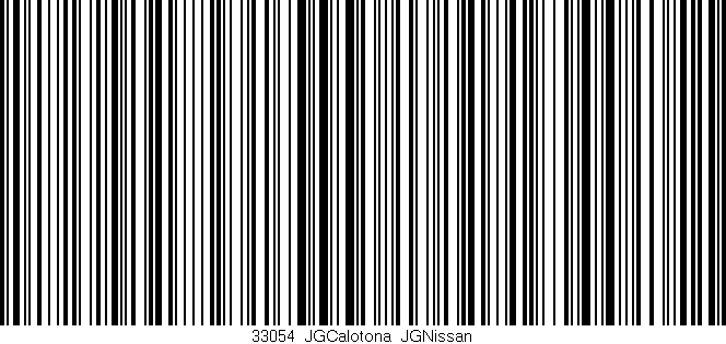 Código de barras (EAN, GTIN, SKU, ISBN): '33054_JGCalotona_JGNissan'