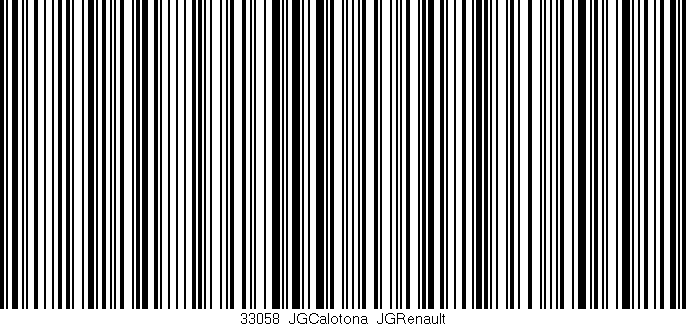 Código de barras (EAN, GTIN, SKU, ISBN): '33058_JGCalotona_JGRenault'