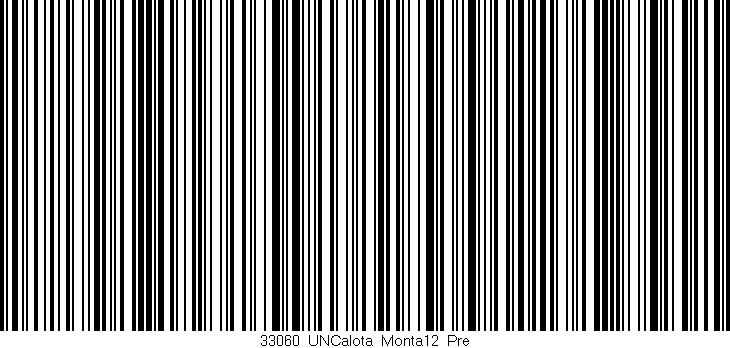 Código de barras (EAN, GTIN, SKU, ISBN): '33060_UNCalota_Monta12_Pre'