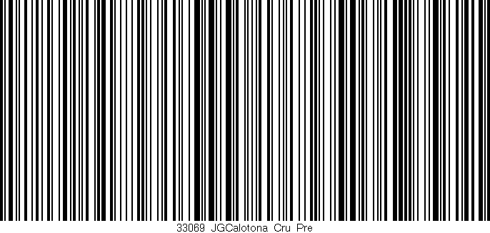 Código de barras (EAN, GTIN, SKU, ISBN): '33069_JGCalotona_Cru_Pre'