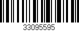 Código de barras (EAN, GTIN, SKU, ISBN): '33095595'