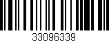 Código de barras (EAN, GTIN, SKU, ISBN): '33096339'