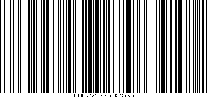 Código de barras (EAN, GTIN, SKU, ISBN): '33100_JGCalotona_JGCitroen'
