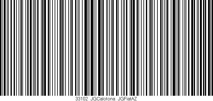 Código de barras (EAN, GTIN, SKU, ISBN): '33102_JGCalotona_JGFiatAZ'