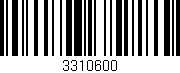 Código de barras (EAN, GTIN, SKU, ISBN): '3310600'