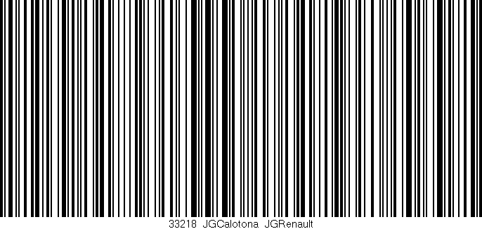 Código de barras (EAN, GTIN, SKU, ISBN): '33218_JGCalotona_JGRenault'