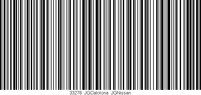 Código de barras (EAN, GTIN, SKU, ISBN): '33278_JGCalotona_JGNissan'