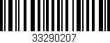 Código de barras (EAN, GTIN, SKU, ISBN): '33290207'