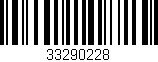 Código de barras (EAN, GTIN, SKU, ISBN): '33290228'
