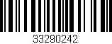 Código de barras (EAN, GTIN, SKU, ISBN): '33290242'