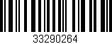 Código de barras (EAN, GTIN, SKU, ISBN): '33290264'