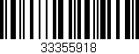 Código de barras (EAN, GTIN, SKU, ISBN): '33355918'