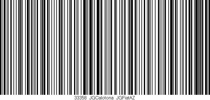 Código de barras (EAN, GTIN, SKU, ISBN): '33358_JGCalotona_JGFiatAZ'