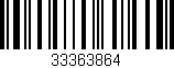 Código de barras (EAN, GTIN, SKU, ISBN): '33363864'
